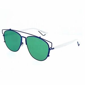 Dior Women’s Technologic Flat Mirror Green Blue White Unisex Sunglasses TVCAF